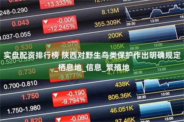 实盘配资排行榜 陕西对野生鸟类保护作出明确规定_栖息地_信息_繁殖地
